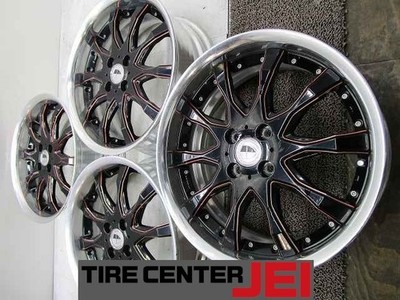 JDM 17work Schwart SC2 7J+43 100 Compact Car Used Aluminum Wheels 4-Bo (No Tires)