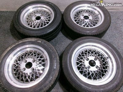 JDM Aftermarket 15-inch wheels 6J+22 4-hole PCD114.3 mesh finish for o (No Tires)