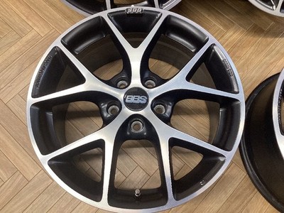JDM BBS SR SR005 17x7.5J 5/112 +45 BKP Used Set of 4 Wheels Popular Fit (No Tires) - Image 4