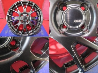 JDM 4-Wheel Set Used SSR GTV04 6.0J+42 4H-100 Bridgestone VRX3 2023 Mod (No Tires) - Image 2