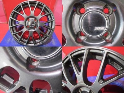 JDM 4-Wheel Set Used SSR GTV04 6.0J+42 4H-100 Bridgestone VRX3 2023 Mod (No Tires) - Image 3