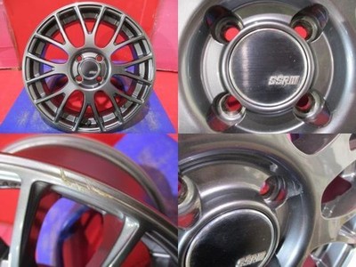 JDM 4-Wheel Set Used SSR GTV04 6.0J+42 4H-100 Bridgestone VRX3 2023 Mod (No Tires) - Image 5