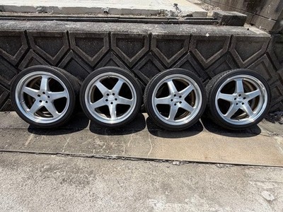 JDM WORK Gnosis HS203 19-inch Tire 4-Wheel Set PCD100 (No Tires)