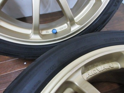 JDM ・Advan Racing RCIII 17in 7J +43 4-hole PCD100 YH 205/45R17 Fiat 12 (No Tires) - Image 5