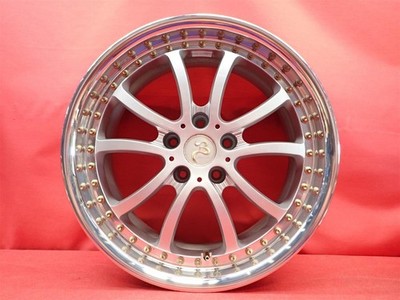 JDM Out of print rare Bell Salio spoke aluminum wheel used 4-Wheel Set 8J 18 (No Tires) - Image 6