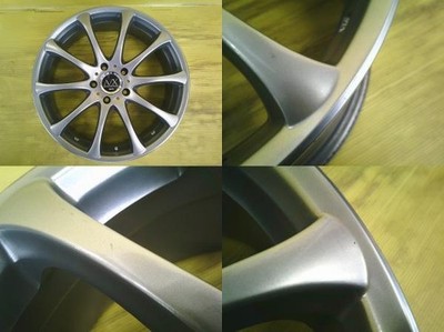 JDM Elgrand ZR-V Used Aluminum Rays 18x7.5J +50 5H PCD114.3 Imported Ti (No Tires) - Image 3