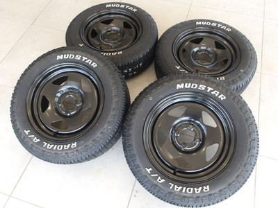 JDM H Rugged Deep Rim DAYTONA’S SR black 15 4H100 7J+30 mad star AT 19 (No Tires)