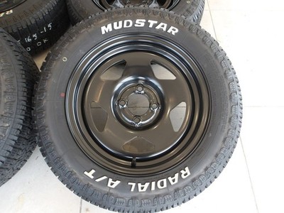 JDM H Rugged Deep Rim DAYTONA’S SR black 15 4H100 7J+30 mad star AT 19 (No Tires) - Image 2