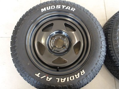 JDM H Rugged Deep Rim DAYTONA’S SR black 15 4H100 7J+30 mad star AT 19 (No Tires) - Image 4