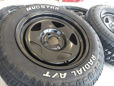 JDM H Rugged Deep Rim DAYTONA’S SR black 15 4H100 7J+30 mad star AT 19 (No Tires) - Image 6