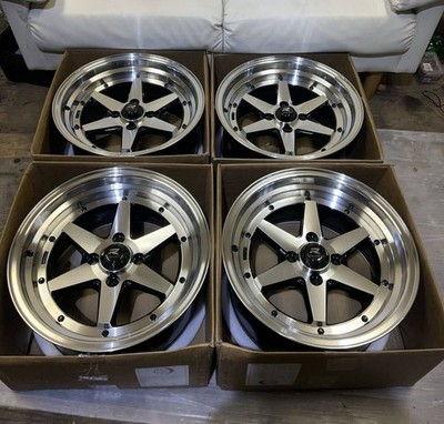 JDM Classic car street racer for sale 15x8J+20 PCD100 4-piece set Deep (No Tires)