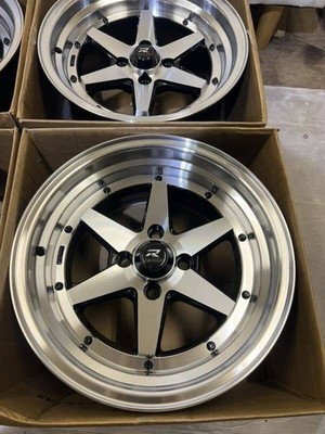 JDM Classic car street racer for sale 15x8J+20 PCD100 4-piece set Deep (No Tires) - Image 3