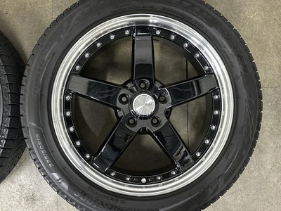 JDM Used BADX wheel set 4-Wheel Set 18x7.0J +53 PCD 114.3 225/50R18 (No Tires) - Image 4