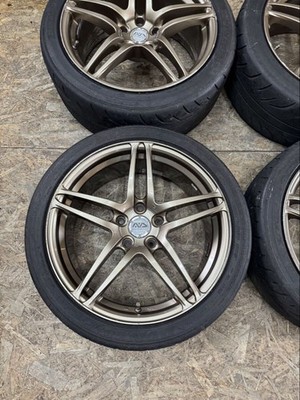 JDM RareYOKOHAMA Model 5 18x8J+45 9J+40 PCD114.3 5-hole 5H Excellent co (No Tires) - Image 2