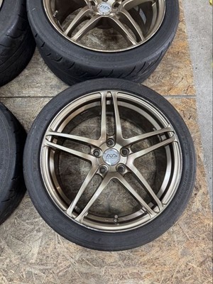JDM RareYOKOHAMA Model 5 18x8J+45 9J+40 PCD114.3 5-hole 5H Excellent co (No Tires) - Image 5