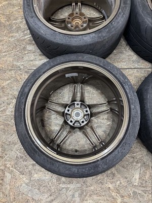 JDM RareYOKOHAMA Model 5 18x8J+45 9J+40 PCD114.3 5-hole 5H Excellent co (No Tires) - Image 7