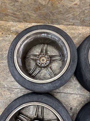 JDM RareYOKOHAMA Model 5 18x8J+45 9J+40 PCD114.3 5-hole 5H Excellent co (No Tires) - Image 8