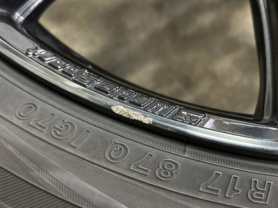 JDM Used WEDS wheel set 4-piece set 17x7.5J +48 PCD 100 215/45R17 (No Tires) - Image 10