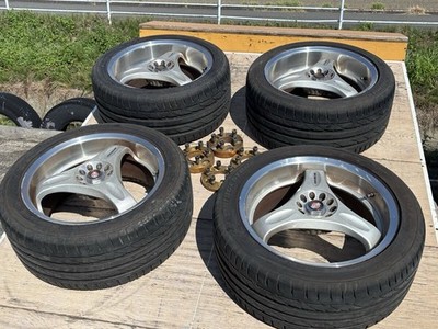 JDM RareRAYS VOLK C-ULTOLA PCD114.3 8J+9J Rarer than TE37 even rarer (No Tires)