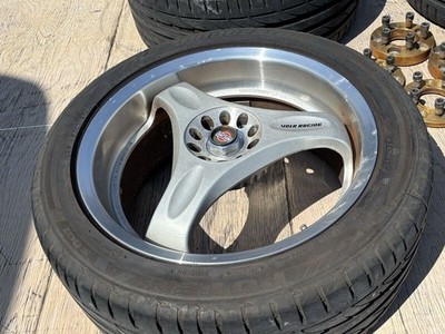 JDM RareRAYS VOLK C-ULTOLA PCD114.3 8J+9J Rarer than TE37 even rarer (No Tires) - Image 2