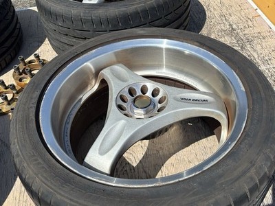 JDM RareRAYS VOLK C-ULTOLA PCD114.3 8J+9J Rarer than TE37 even rarer (No Tires) - Image 3