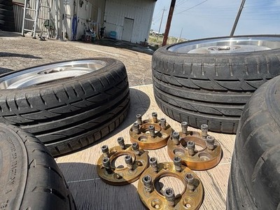 JDM RareRAYS VOLK C-ULTOLA PCD114.3 8J+9J Rarer than TE37 even rarer (No Tires) - Image 6