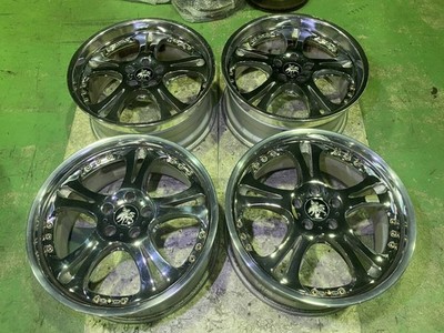 JDM Weds Kranze Cerberus 19-inch Chrome Wheels Deep Rim 8.5J +44 8.5J (No Tires)