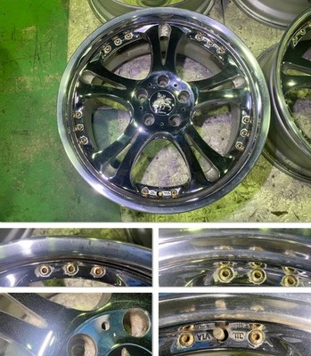 JDM Weds Kranze Cerberus 19-inch Chrome Wheels Deep Rim 8.5J +44 8.5J (No Tires) - Image 2
