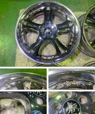 JDM Weds Kranze Cerberus 19-inch Chrome Wheels Deep Rim 8.5J +44 8.5J (No Tires) - Image 4