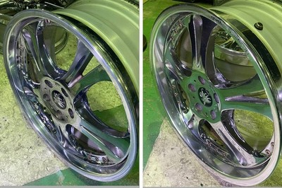 JDM Weds Kranze Cerberus 19-inch Chrome Wheels Deep Rim 8.5J +44 8.5J (No Tires) - Image 7
