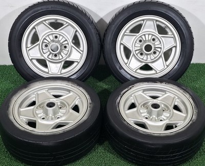 JDM Rare vintage car wheels Black Modora Italian-made 14-piece PCD 114 (No Tires)
