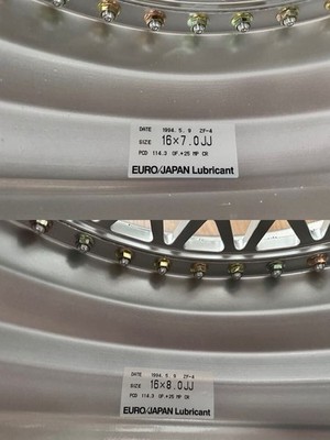 JDM Out of print rare RAYS 16-inch wheels 7J+25 and 8J+25 PCD 4/5H 114 (No Tires) - Image 8