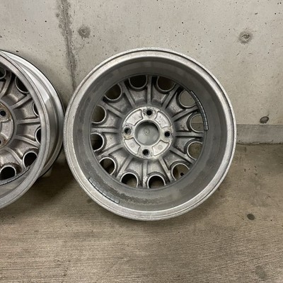 JDM Rare Nissan genuine alloy wheels 4-Wheel Set 156j +40 4-hole PCD 114.3 " (No Tires) - Image 6