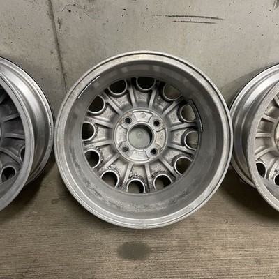 JDM Rare Nissan genuine alloy wheels 4-Wheel Set 156j +40 4-hole PCD 114.3 " (No Tires) - Image 8