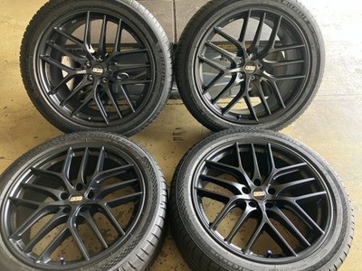 JDM Excellent condition BBS CC-R 20x8.5J+30/9.5J+42 112/5H matte black (No Tires)
