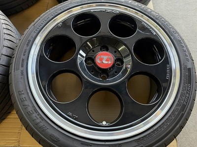 JDM No curb rash. 4-inch 45th Anniversary wheels 17x7J +42 offset 4H (No Tires) - Image 2