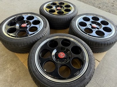 JDM No curb rash. 4-inch 45th Anniversary wheels 17x7J +42 offset 4H (No Tires) - Image 6