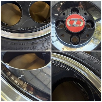JDM No curb rash. 4-inch 45th Anniversary wheels 17x7J +42 offset 4H (No Tires) - Image 9