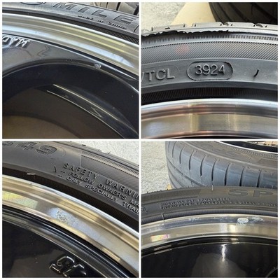JDM No curb rash. 4-inch 45th Anniversary wheels 17x7J +42 offset 4H (No Tires) - Image 10