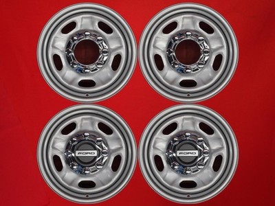 JDM Rare Item 4-Wheel Set Ford Genuine Steel Wheels Iron Wheels Iron Chi (No Tires)