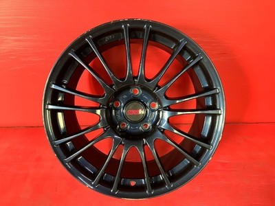 JDM Used Subaru STI genuine option BBS 18x8.5+55 114.3/5H aluminum whe (No Tires) - Image 6