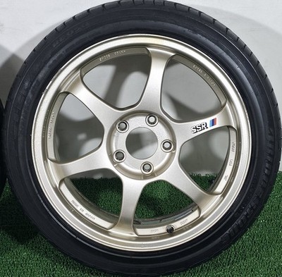JDM Rare SSR TYPE-C 17-inch wheels with tire and wheel PCD 114.3 7.5J (No Tires) - Image 2