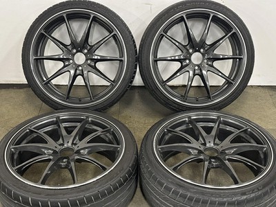 JDM Used RAYS 4-Wheel Set 18x7.5J +48 PCD 100 205/40R18 86w NITTO (No Tires) - Image 2