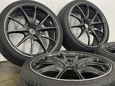 JDM Used RAYS 4-Wheel Set 18x7.5J +48 PCD 100 205/40R18 86w NITTO (No Tires) - Image 3