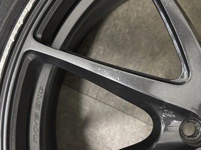 JDM Used RAYS 4-Wheel Set 18x7.5J +48 PCD 100 205/40R18 86w NITTO (No Tires) - Image 9