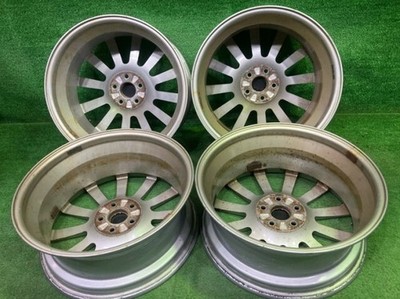 JDM Subaru Genuine Option BBS Forester SG5 Wheels Aluminum Silver 17x7J (No Tires) - Image 2