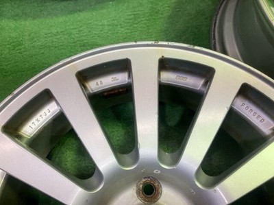 JDM Subaru Genuine Option BBS Forester SG5 Wheels Aluminum Silver 17x7J (No Tires) - Image 6