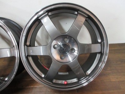 JDM ・RAYS TE37 SAGA SL 17in7.5J+36 4 hole PCD98 abarth595/695 fiat500 (No Tires) - Image 3