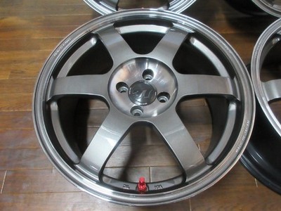 JDM ・RAYS TE37 SAGA SL 17in7.5J+36 4 hole PCD98 abarth595/695 fiat500 (No Tires) - Image 4
