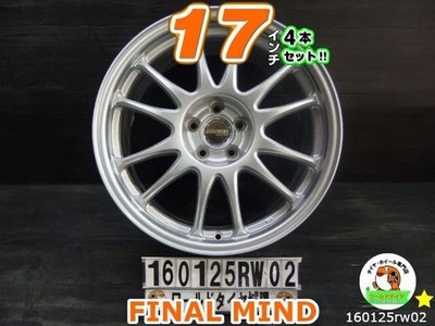 JDM Used Used 17-inch 4-Wheel Set / FINAL MIND / 17x8J +46 / 100 / 5H (No Tires)